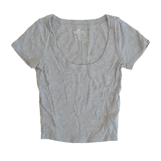 Hollister Girls Gray T-Shirt Size: Junior XS Gray