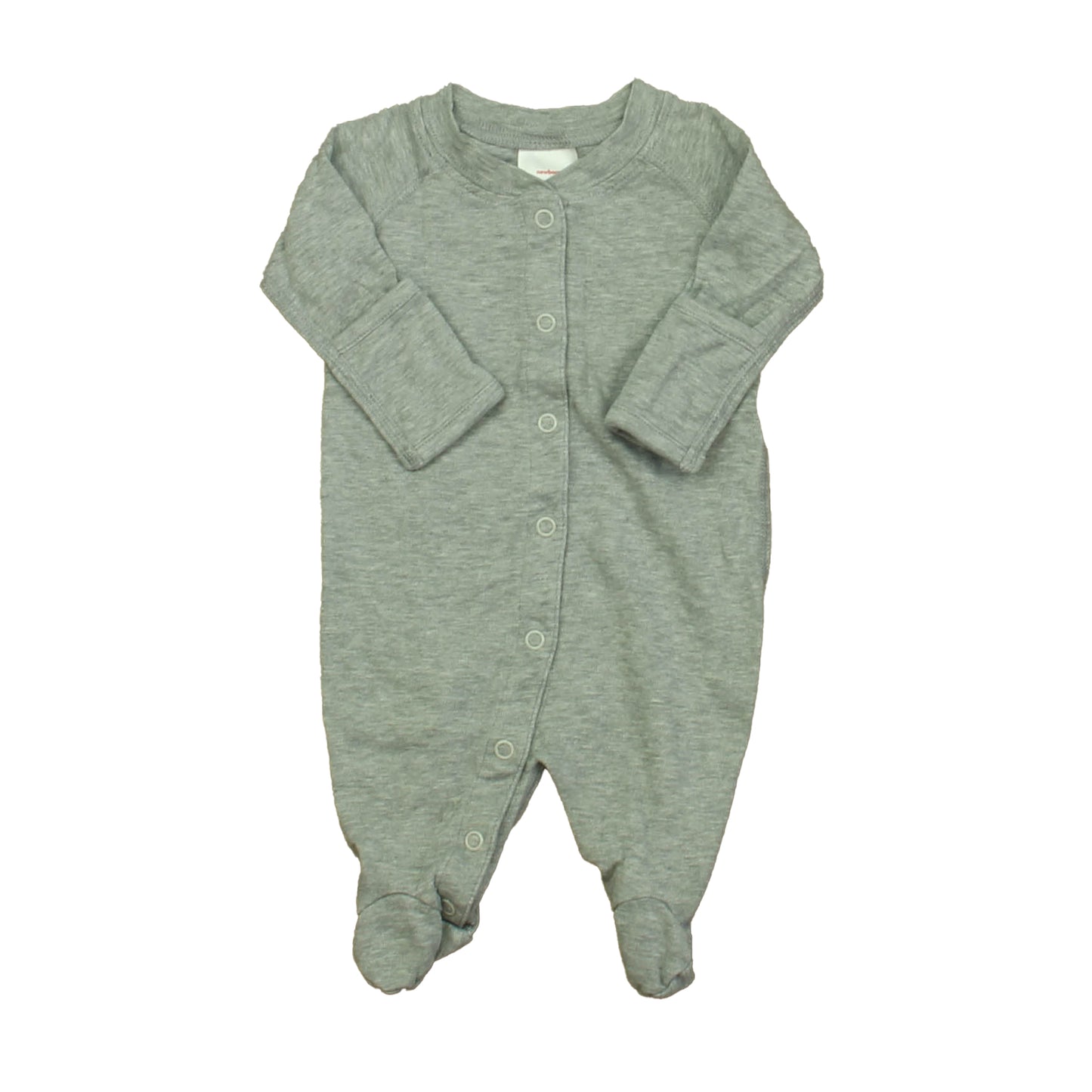 Hanna Andersson Girls Gray 1-piece footed Pajamas Size: Newborn Gray