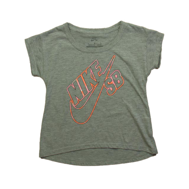 Nike Girls Gray T-Shirt Size: 5-6 Years Gray