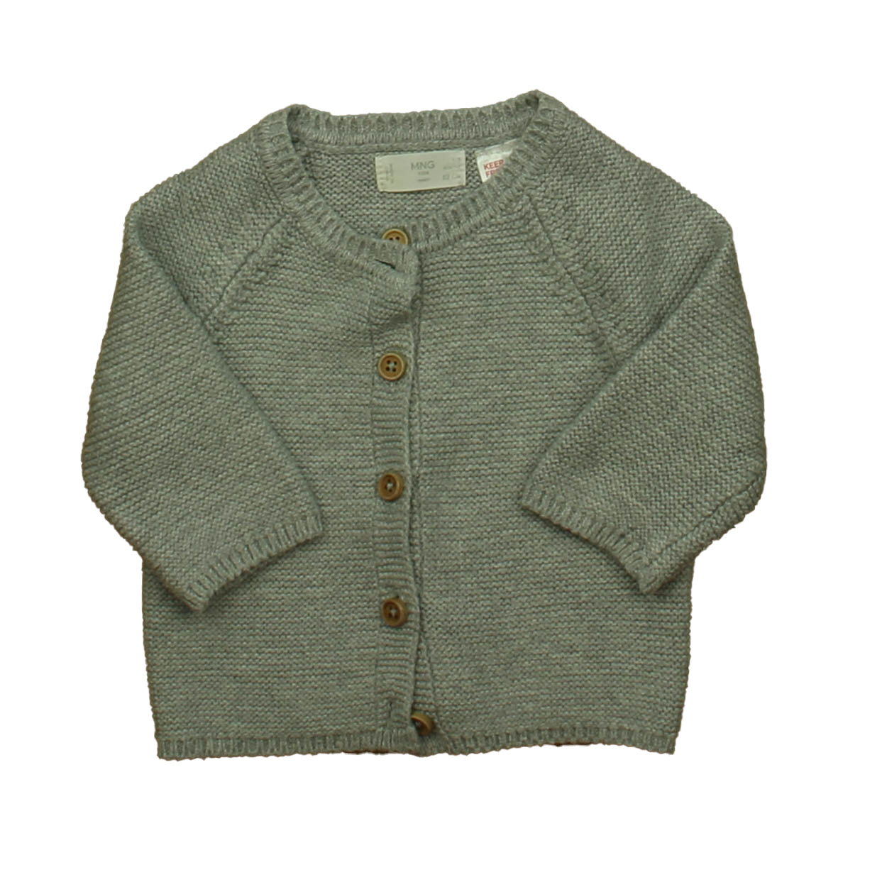 MNG Unisex Gray Cardigan Size: 0-3 Months Gray