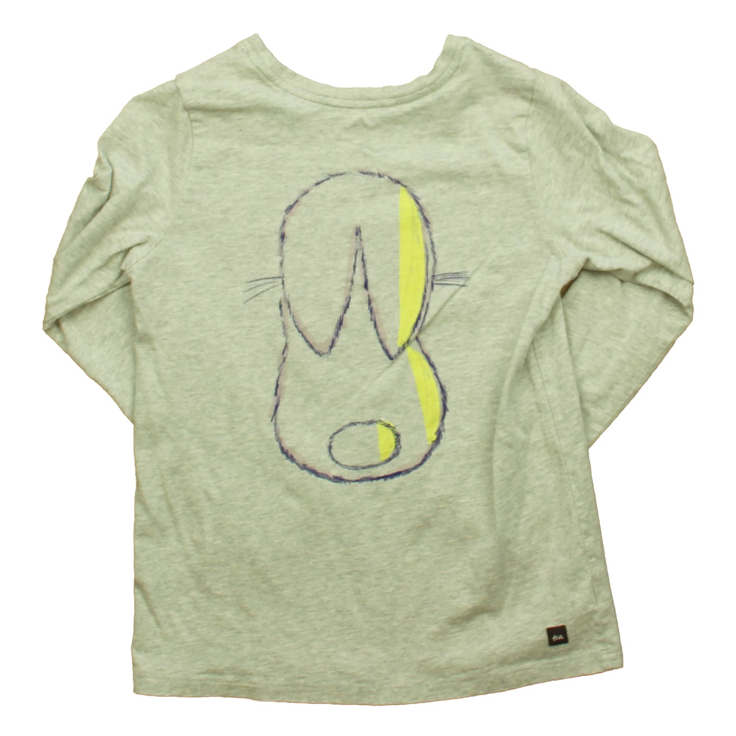Tea Collection Girls Gray Long Sleeve T-Shirt Size: 10 Years Gray