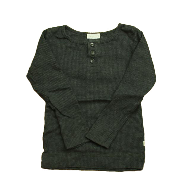 Jamie Kay Girls Gray Henley Size: 3T