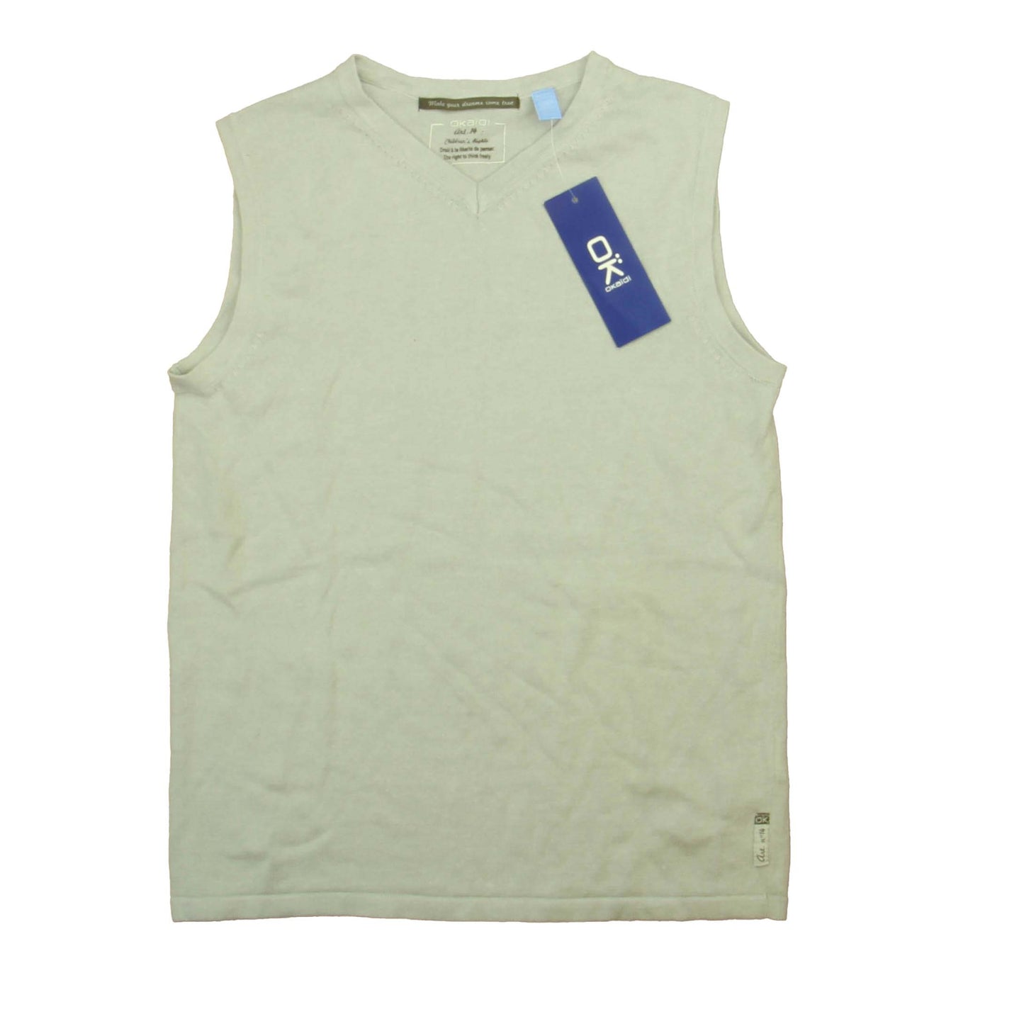 Okaidi Boys Gray Sweater Vest Size: 12 Years Gray