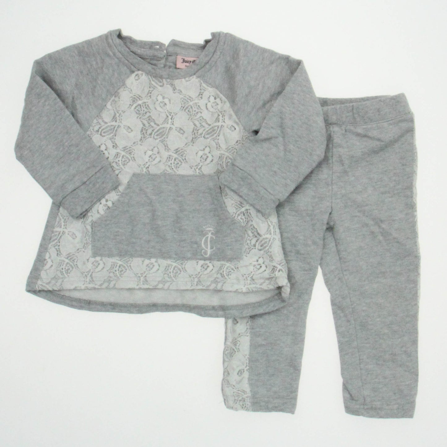 Juicy Couture Girls Gray Apparel Sets Size: 18 Months Gray