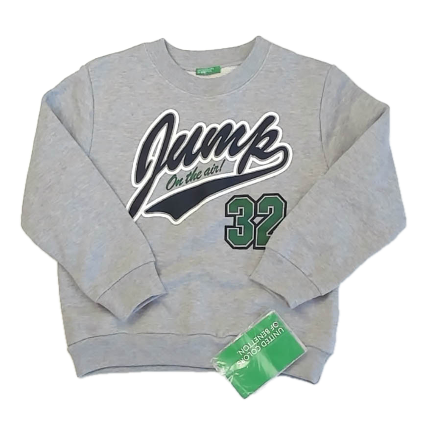 Benetton Boys Gray Sweatshirt Size: 4T Gray