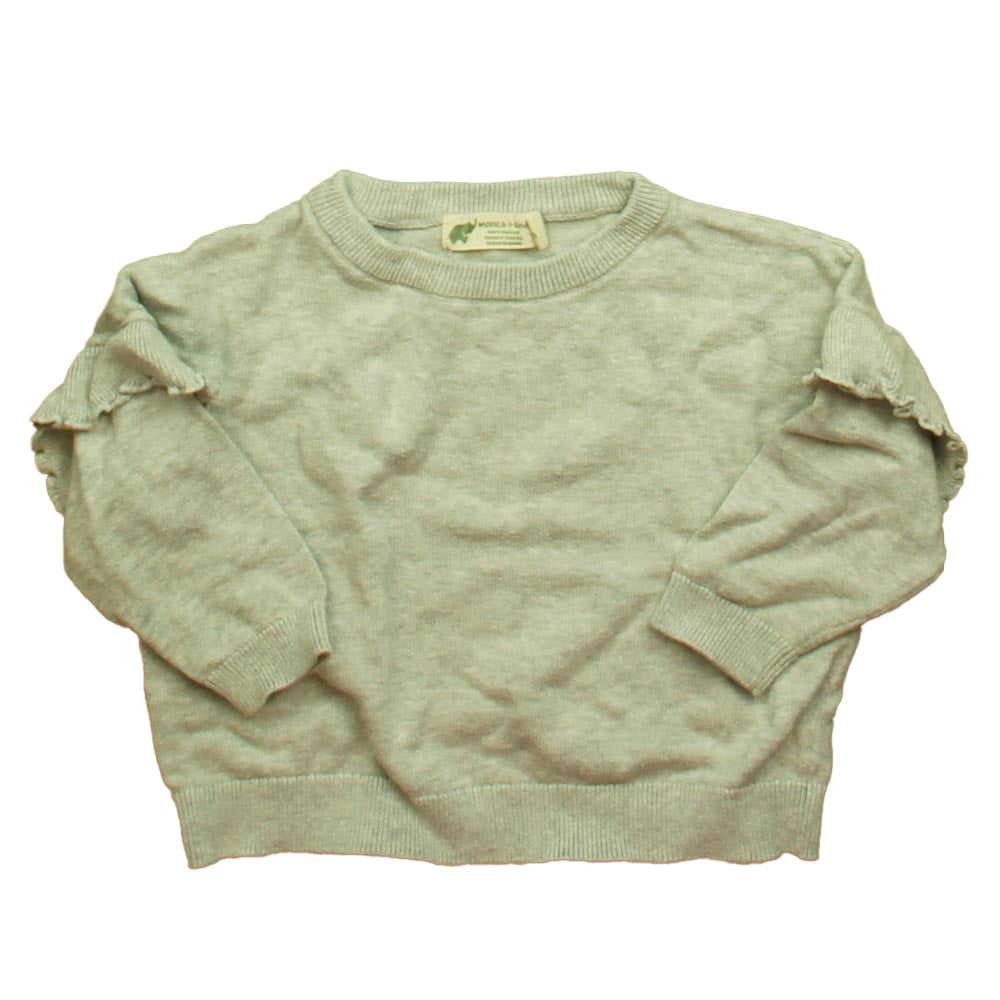 Monica + Andy Girls Gray Sweater Size: 9-12 Months Gray