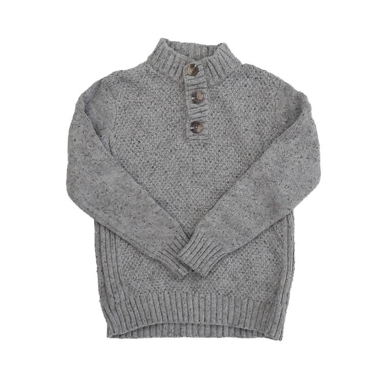 Cat & Jack Boys Gray Sweater Size: 6-7 Years Gray