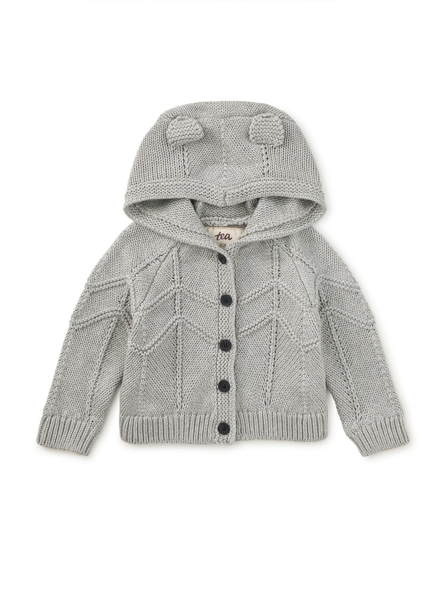 Tea Collection Boys Gray Hoodie Size: 6-9 Months Gray