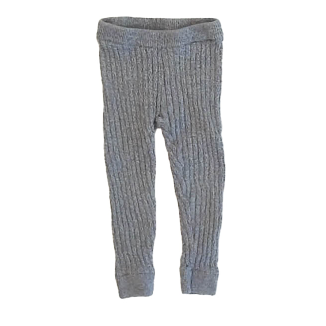 Tea Collection Girls Gray Leggings Size: 9-12 Months Gray