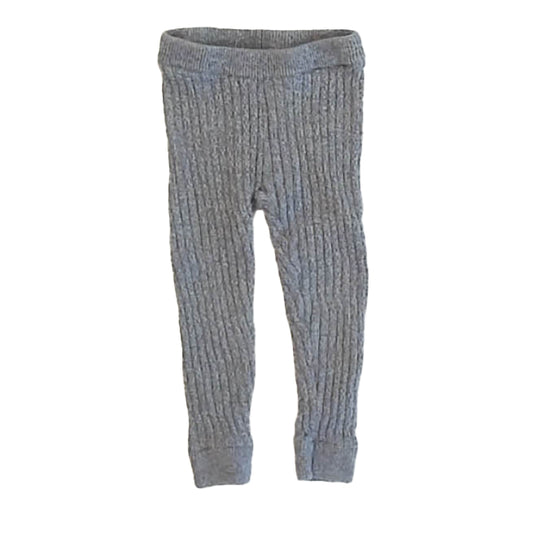 Tea Collection Girls Gray Leggings Size: 9-12 Months Gray