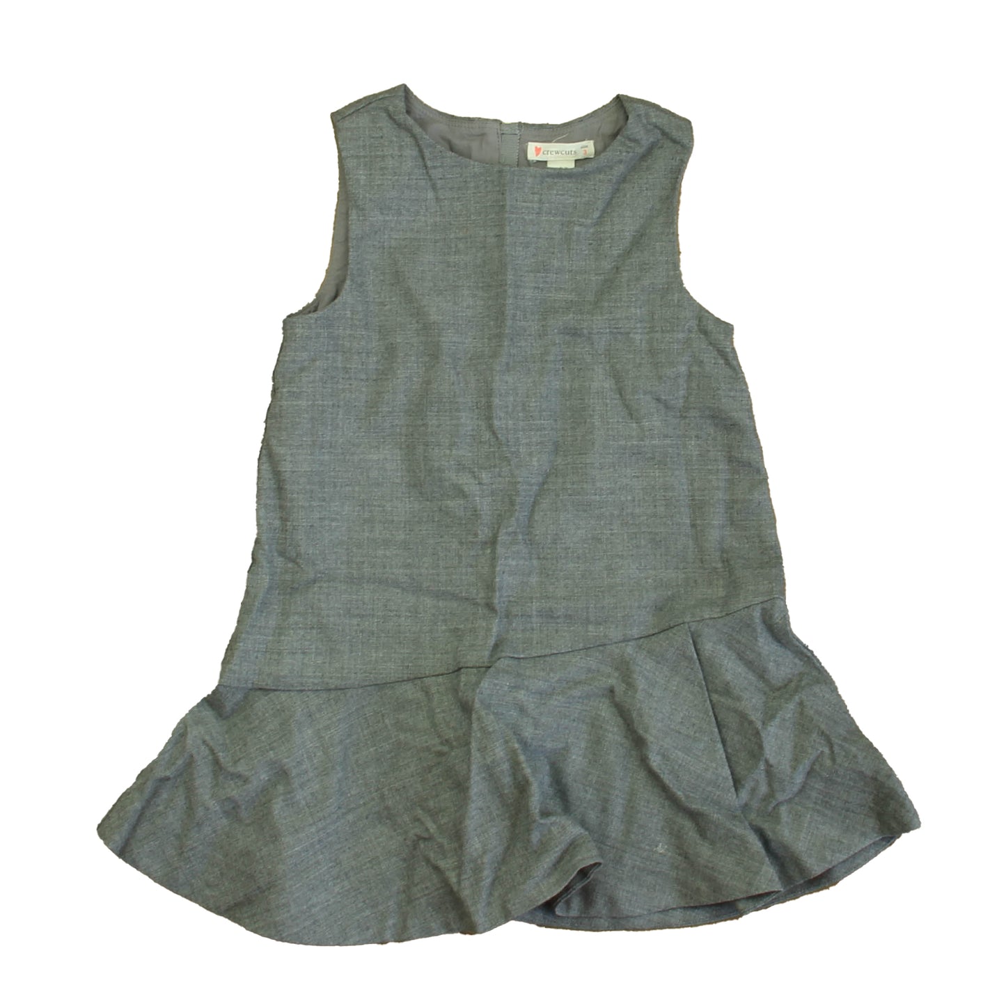 Crewcuts Girls Gray Dress Size: 3T Gray