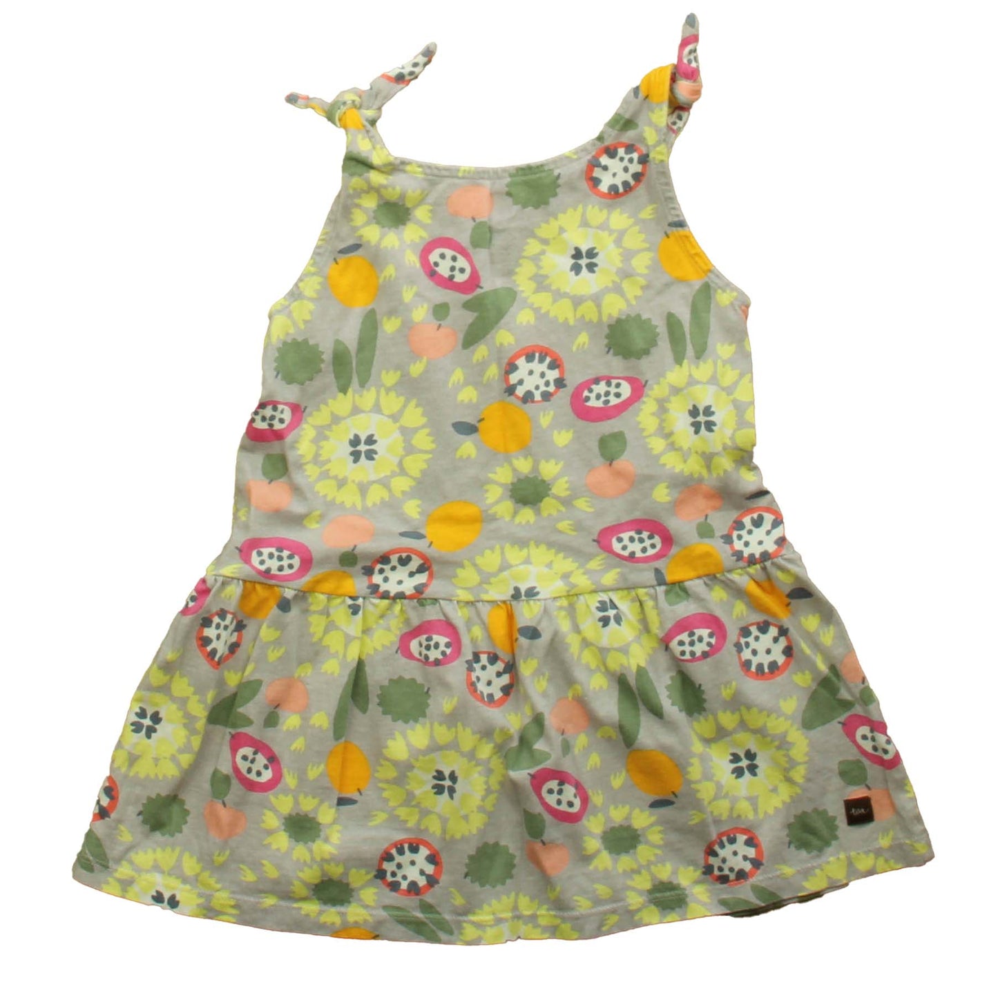 Tea Girls Gray Dress Size: 3T Gray