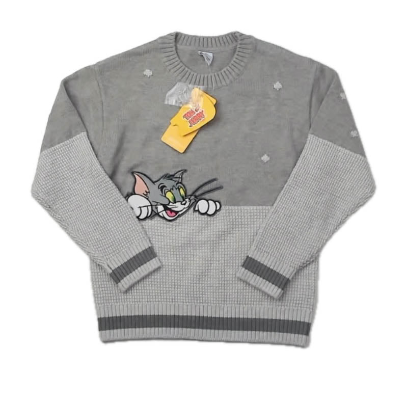 Balabala Boys Gray Sweater Size: 7-8 Years Gray