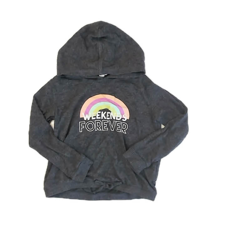 Rumi + Ryder Girls Gray Hoodie Size: 6-7 Years Gray