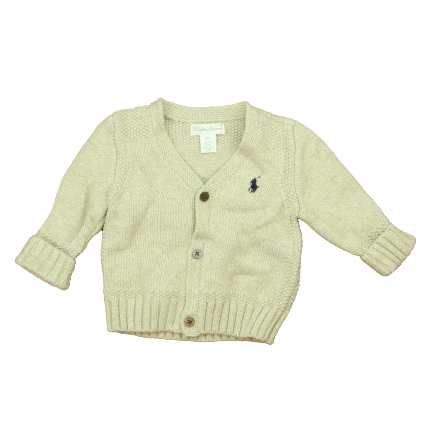 Ralph Lauren Boys Gray Cardigan Size: 6 Months Gray