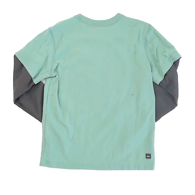 Tea Collection Boys Green Bear Long Sleeve T-Shirt Size: 7 Years Green Bear