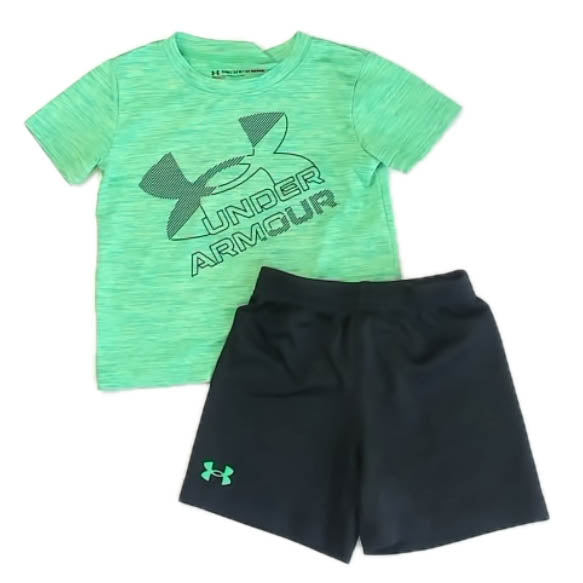 Under Armour Boys Green | Black Apparel Sets Size: 24 Months Green | Black
