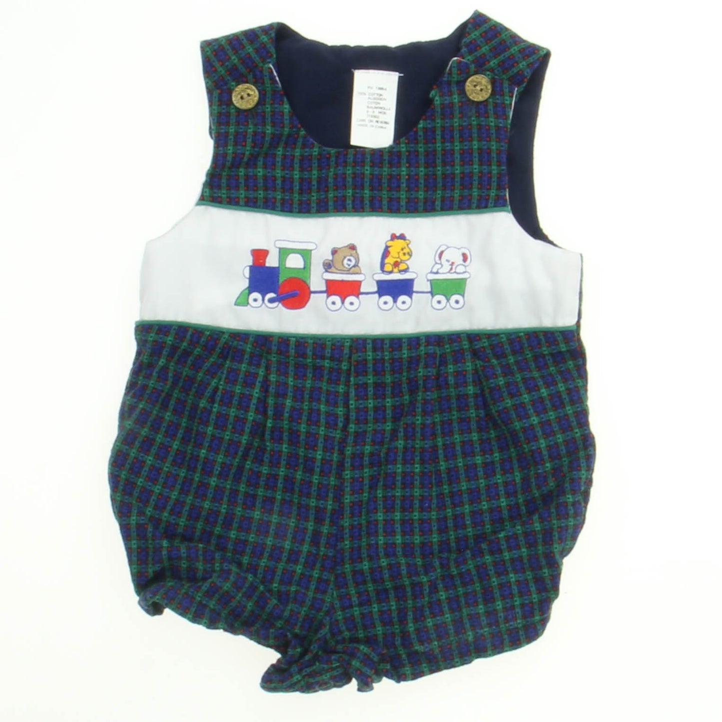 Unkown Boys Green & Blue | Bears Romper Size: 6-9 Months Green & Blue | Bears