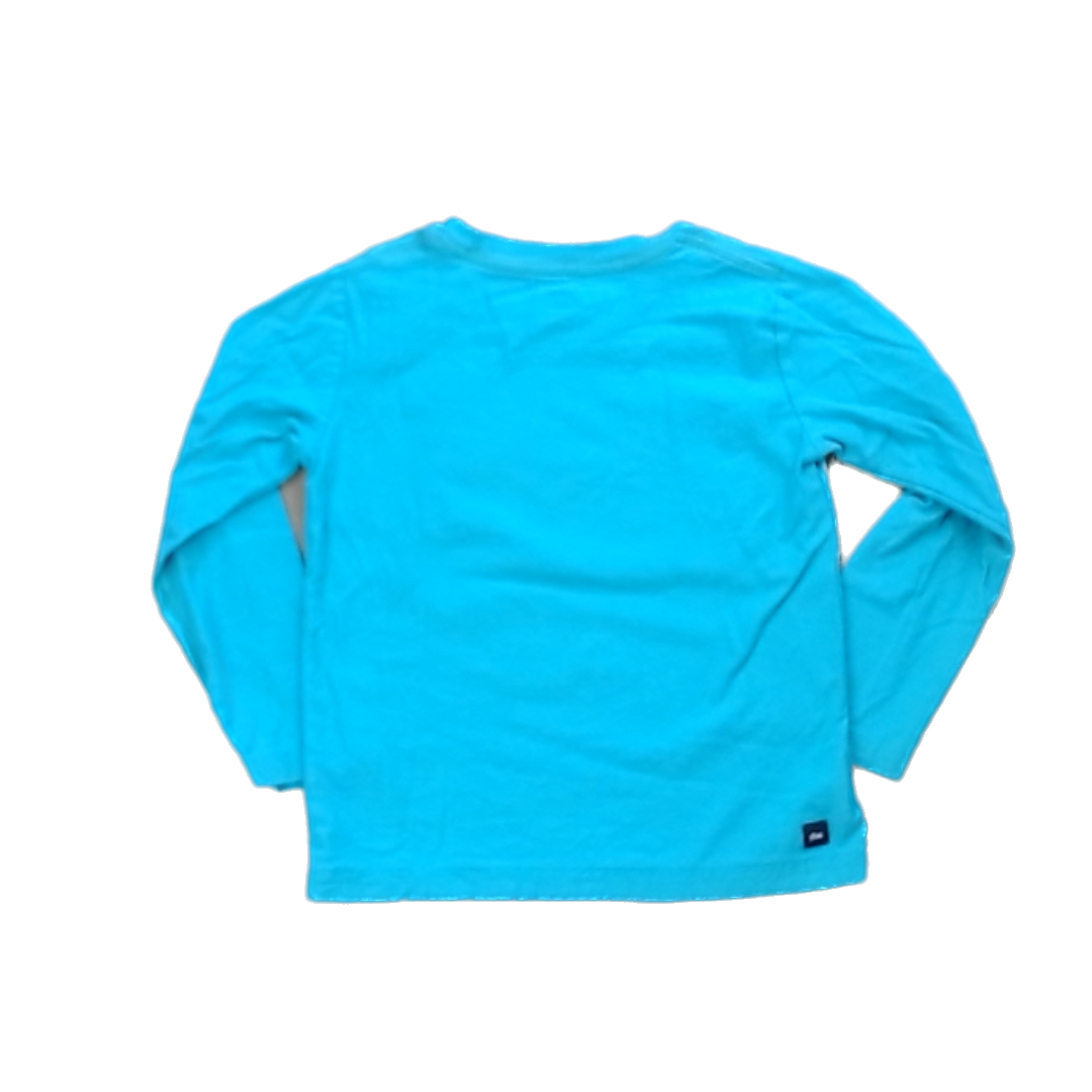 Tea Collection Boys Green Blue | Whales Long Sleeve Shirt Size: 6 Years Green Blue | Whales