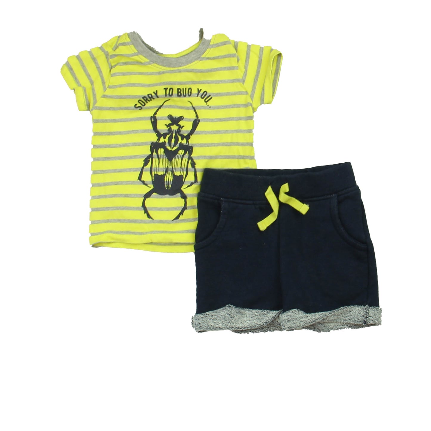 theo & leigh Boys Green | Blue Apparel Sets Size: 3-6 Months Green | Blue