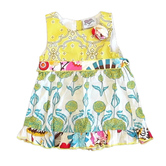 Ann Loren Girls Green | Blue Dress Size: 2-3T Green | Blue