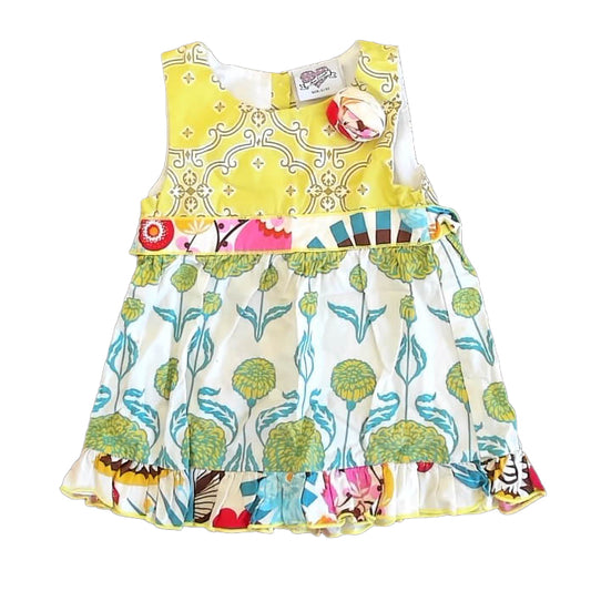 Ann Loren Girls Green | Blue Dress Size: 2-3T Green | Blue