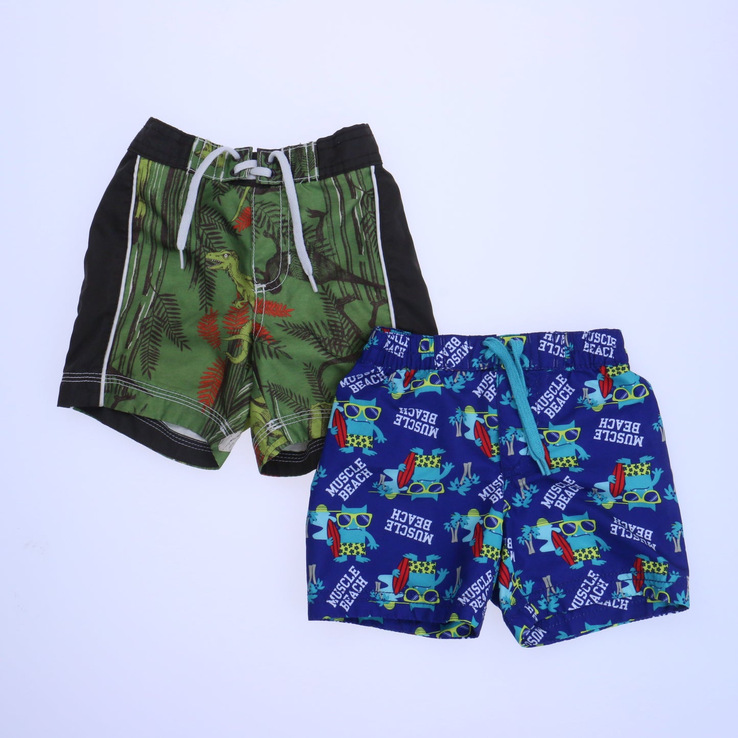 Old Navy Boys Green | Brown | Blue Trunks Size: 6-12 Months Green | Brown | Blue