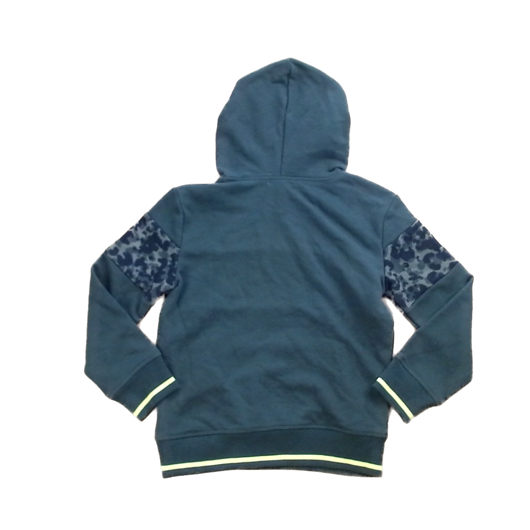 Rockets Of Awesome Boys Green | Camo Chest Stripe | Neon Green Rim Sweatshirt Size: 7 Years Green | Camo Chest Stripe | Neon Green Rim