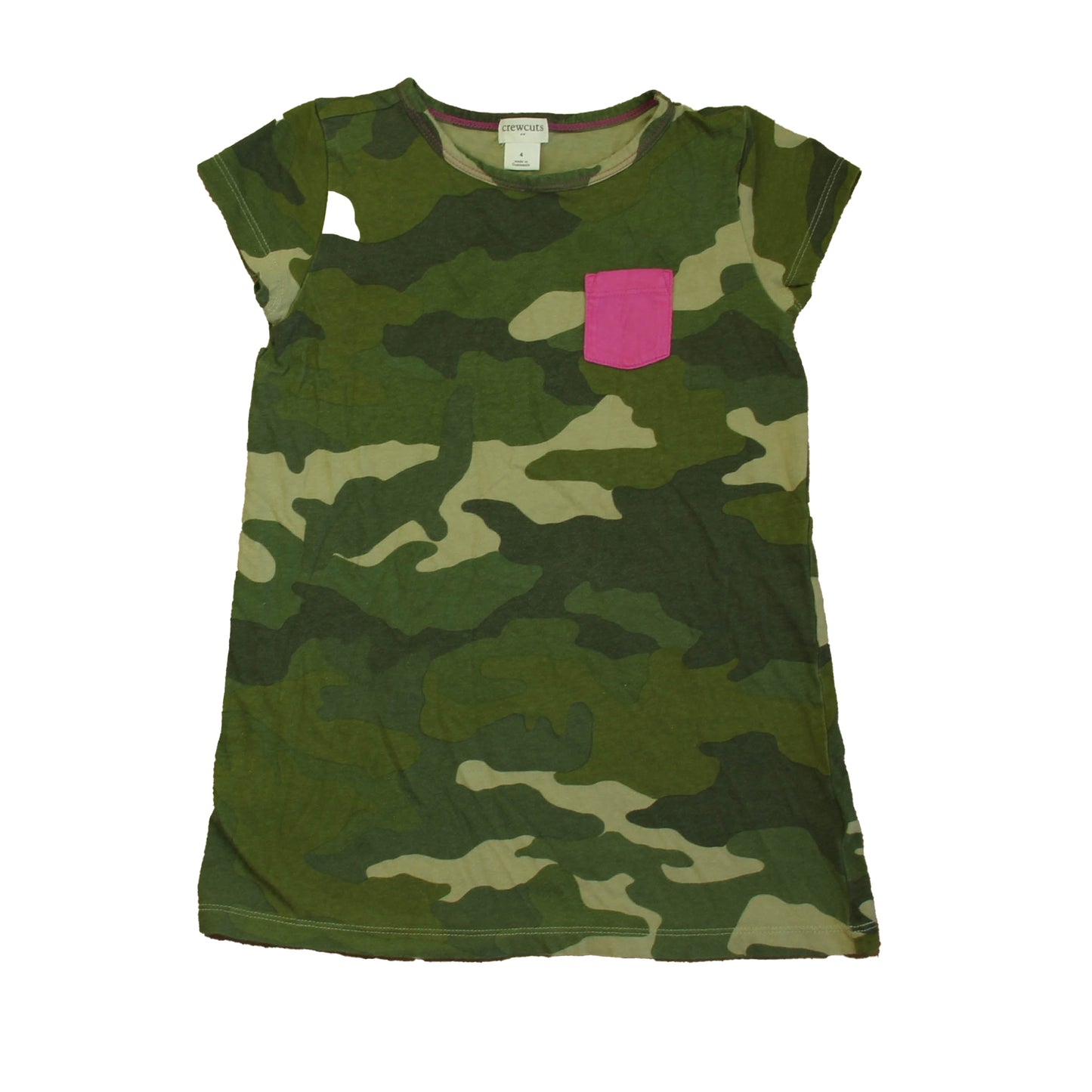 Crewcuts Girls Green Camo Dress Size: 4T Green Camo