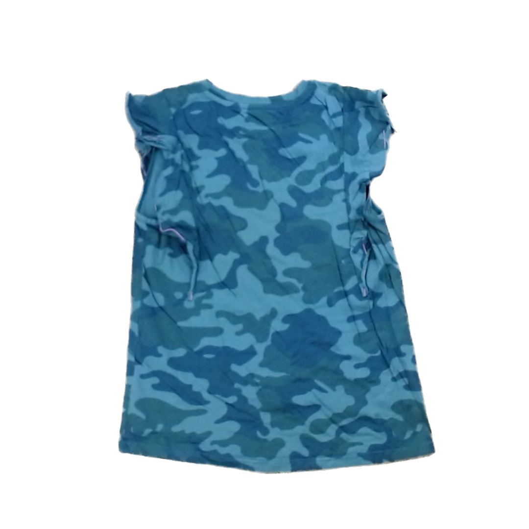 Rockets Of Awesome Girls Green Camo Tank Top Size: 7 Years Green Camo
