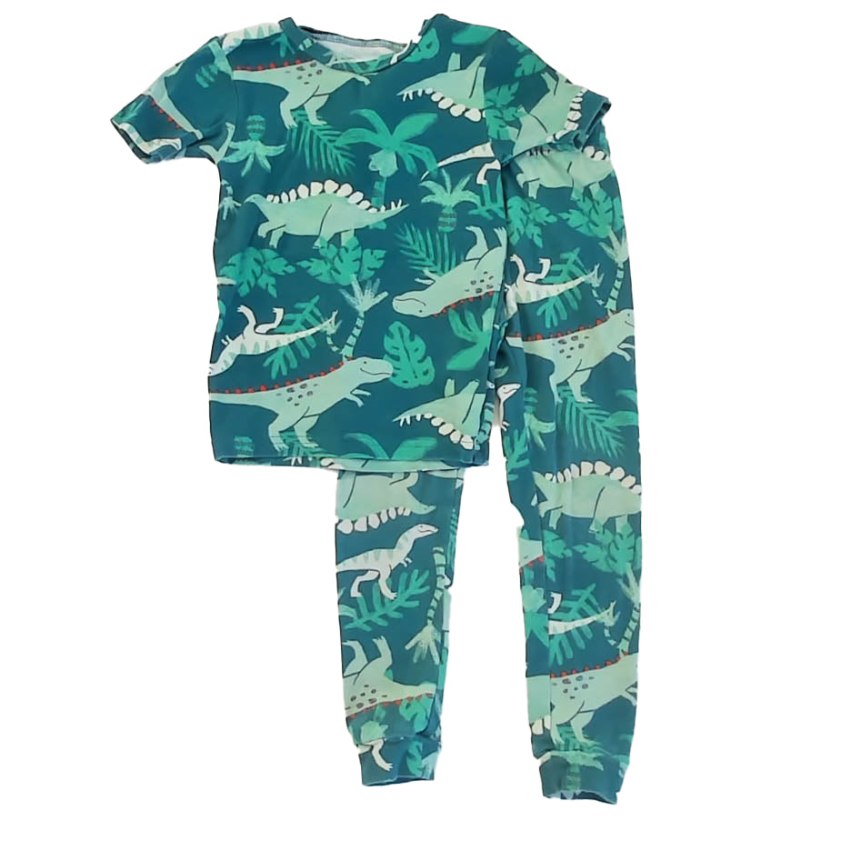 Carter's Boys Green Dinosaurs 2-piece Pajamas Size: 5T Green Dinosaurs