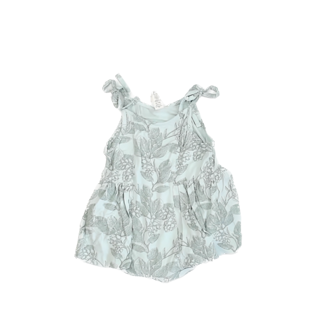 Kate Quinn Girls Green | Floral Romper Size: 3T Green | Floral