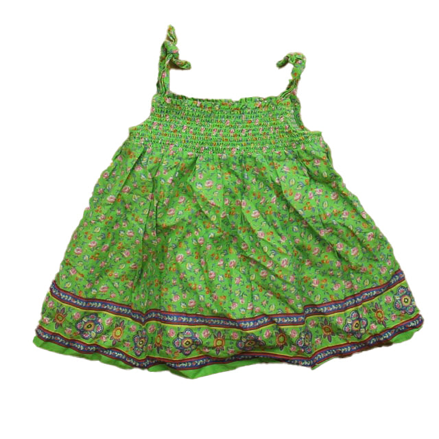 Ralph Lauren Girls Green Floral Dress Size: 24 Months Green Floral