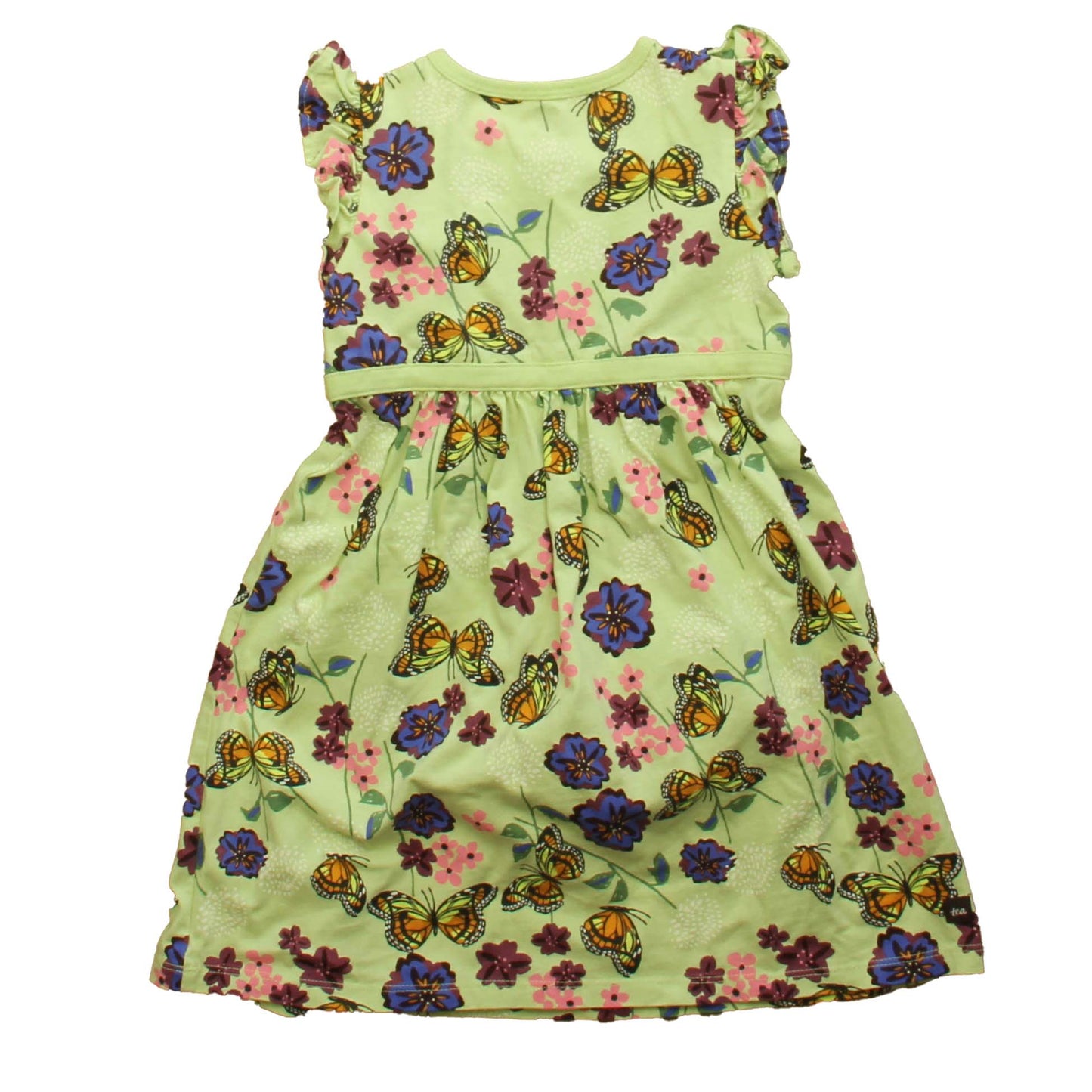 Tea Girls Green | Floral Dress Size: 4T Green | Floral