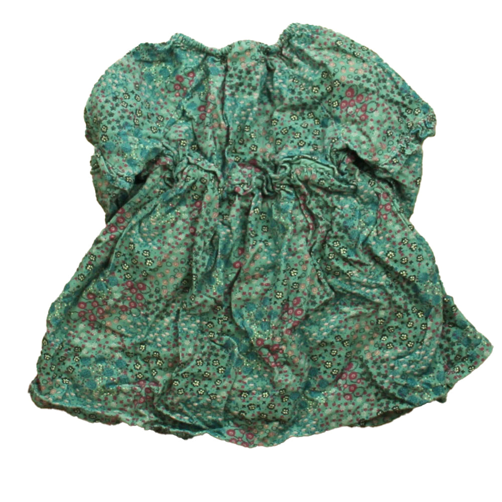 Tea Collection Girls Green Floral Dress Size: 18-24 Months Green Floral