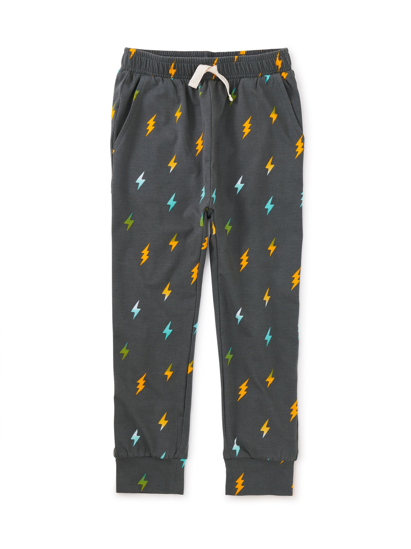 Tea Collection Boys Green Lightening Bolts Casual Pants Size: 9-12 Months Green Lightening Bolts
