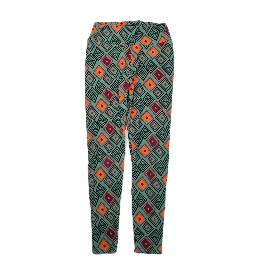 Lularoe Girls Green | Orange Leggings Size: One Size Green | Orange