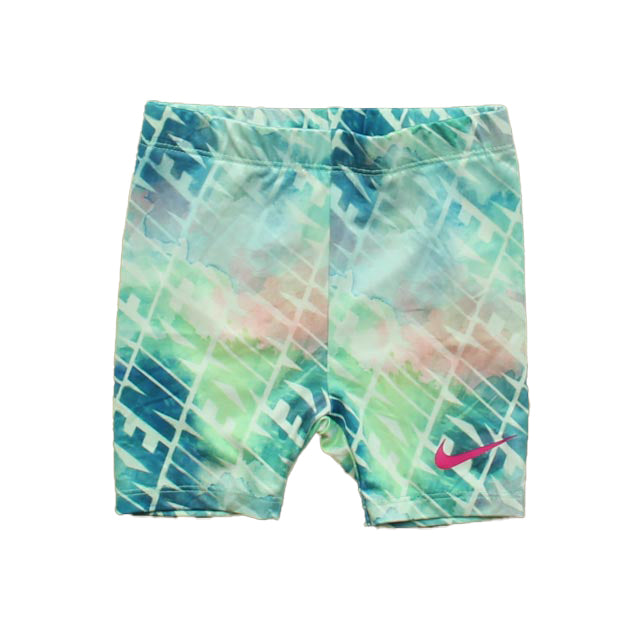 Nike Girls Green | Pink Athletic Shorts Size: 24 Months Green | Pink