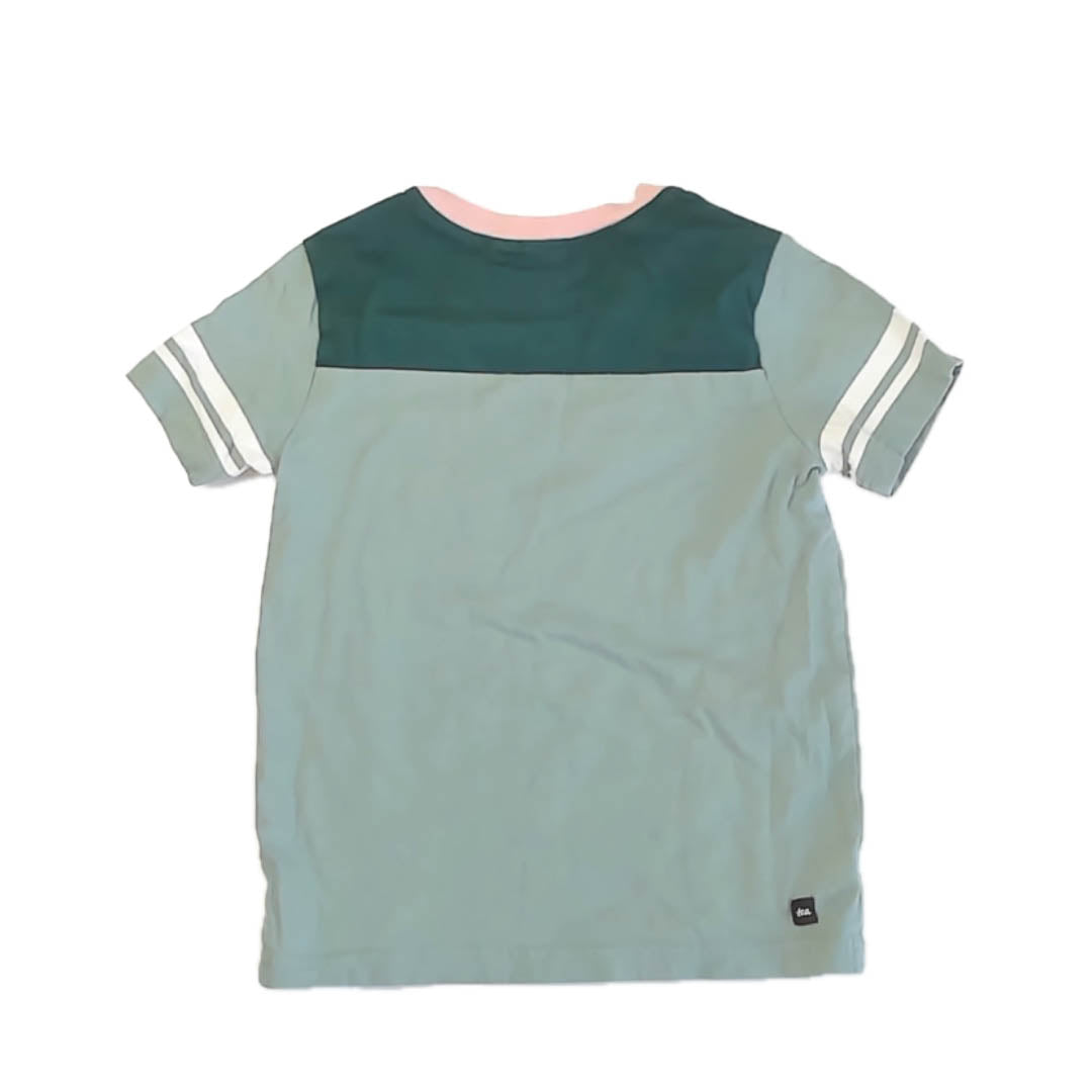 Tea Collection Boys Green | Pink T-Shirt Size: 6 Years Green | Pink
