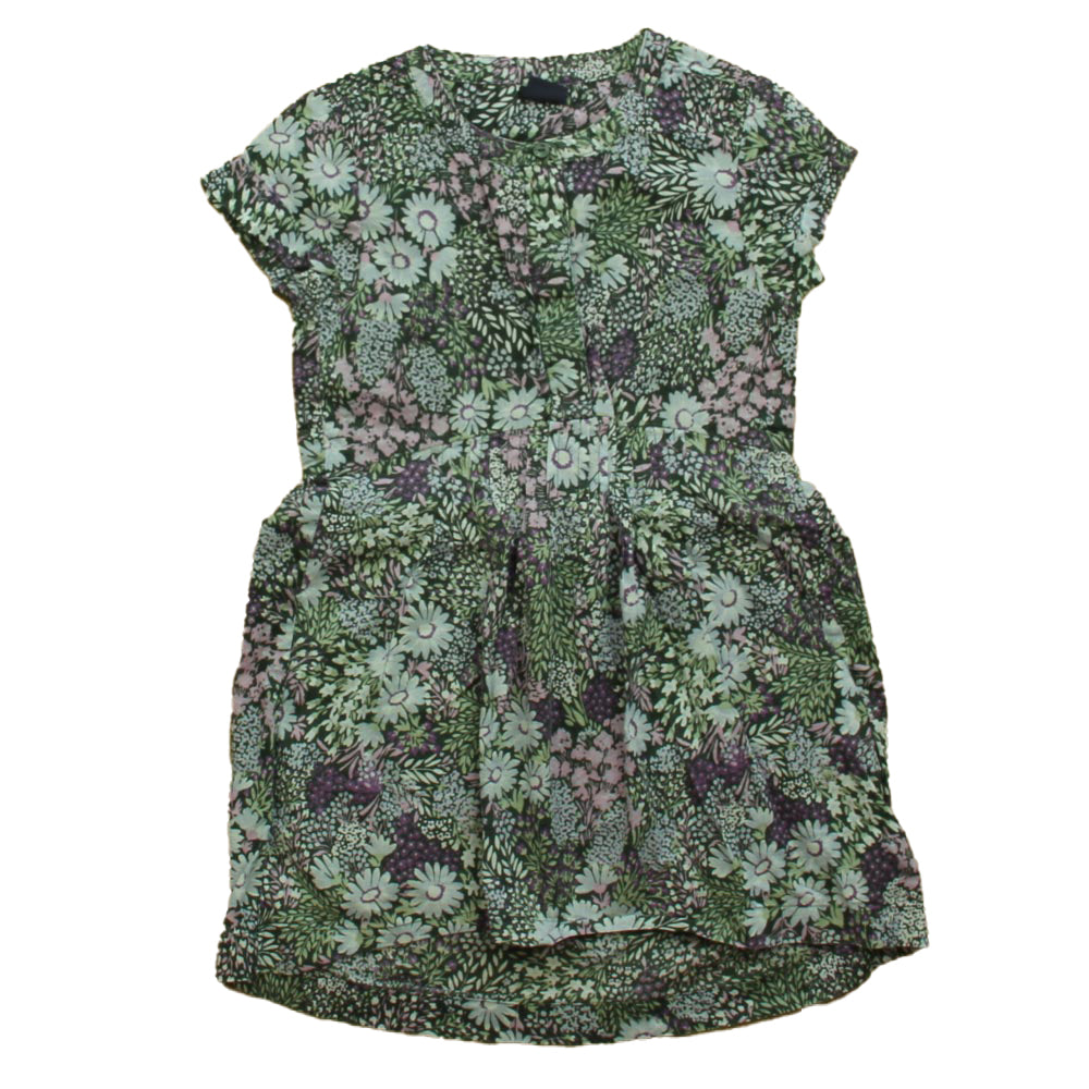 Gap Girls Green | Purple Floral Dress Size: 4-5T Green | Purple Floral