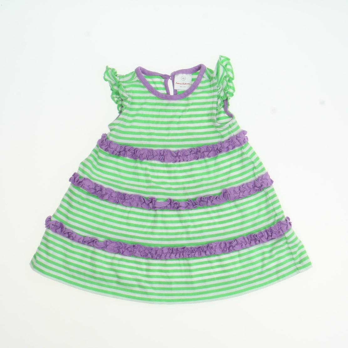 Hanna Andersson Girls Green | Purple Sun Dress Size: 3-6 Months Green | Purple
