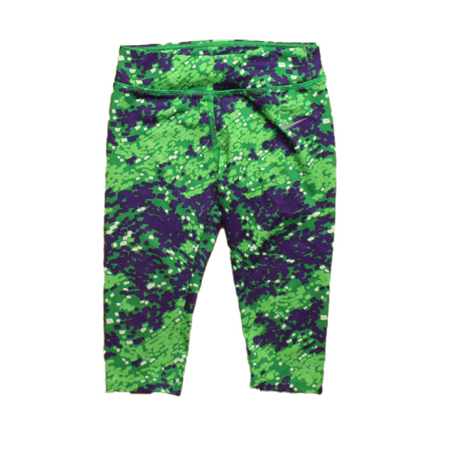 Nike Girls Green | Purple Athletic Pants Size: 6-7 Years
