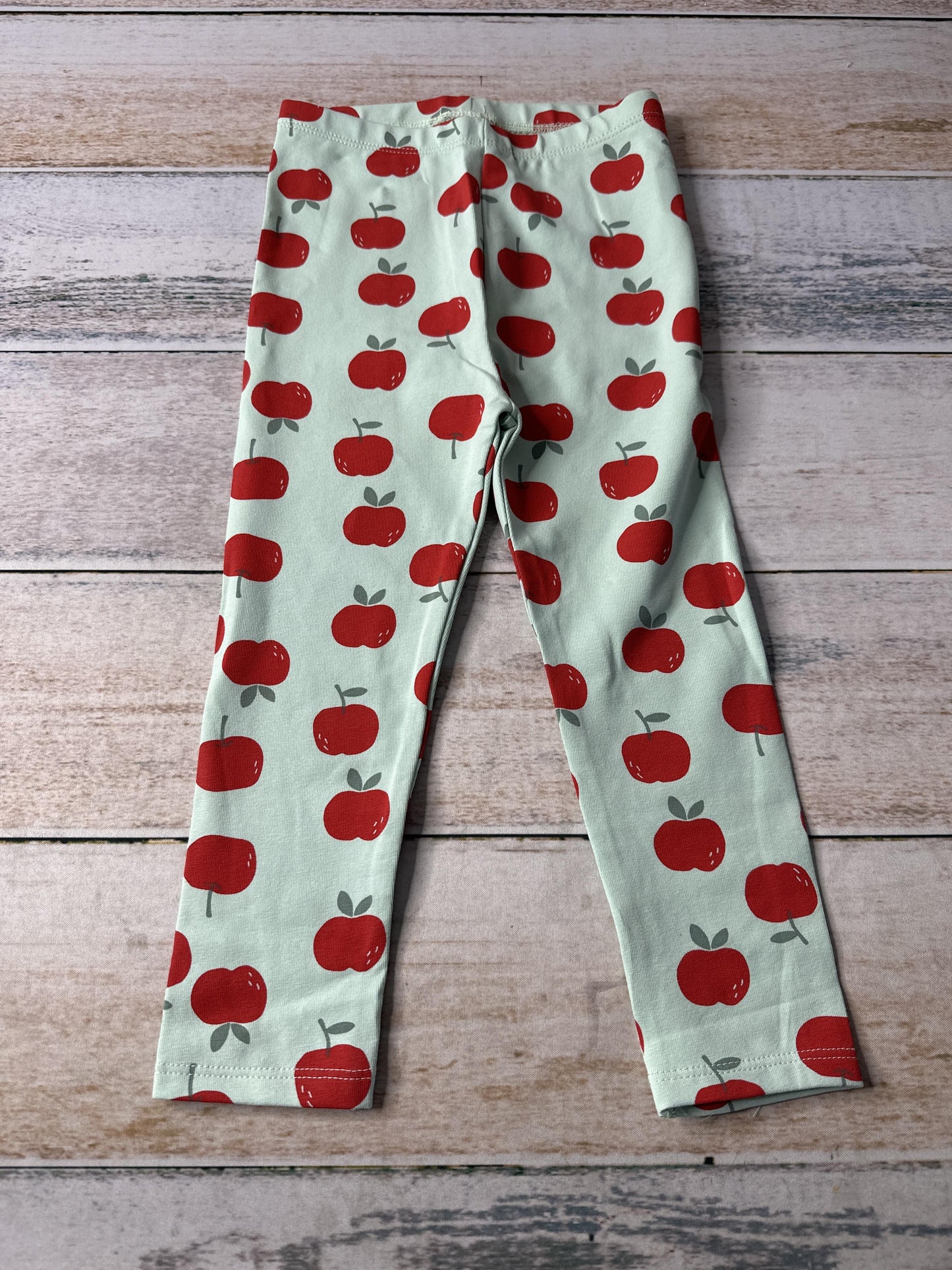 Mighty Goods Girls green | Red | Apples Pants Size: 2T green | Red | Apples