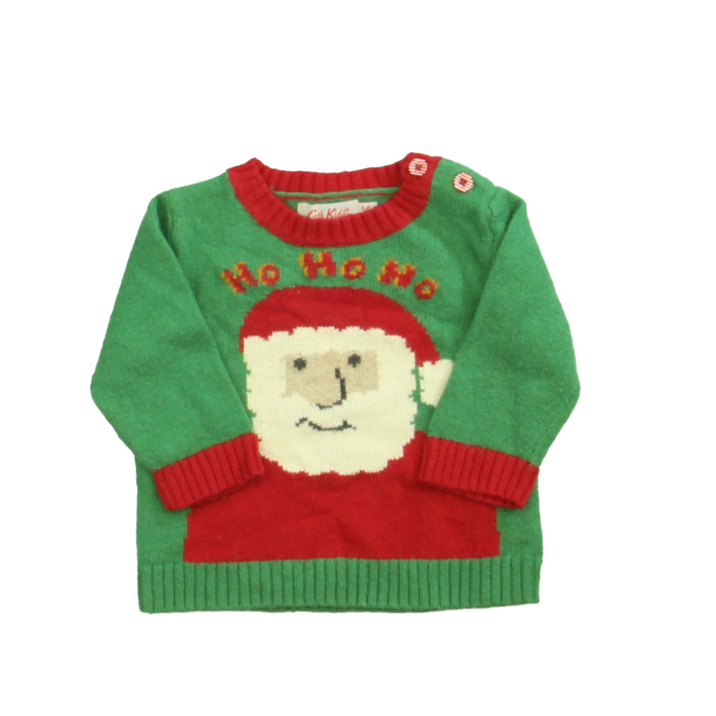 Cath Kids Boys Green | Red | Santa Sweater Size: 0-6 Months Green | Red | Santa
