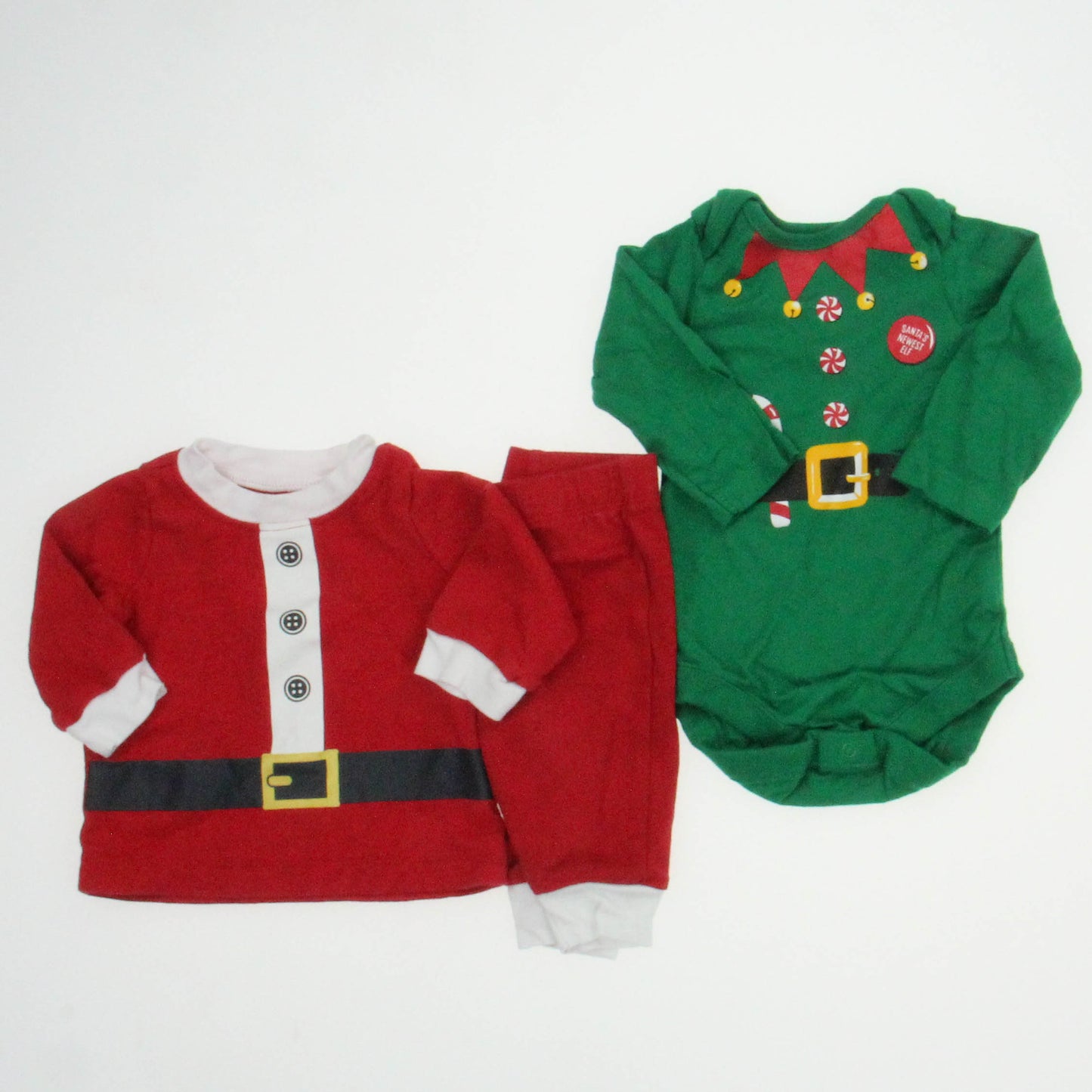The Children's Place | Carter's Boys Green | Red Apparel Sets Size: 0-3 Months