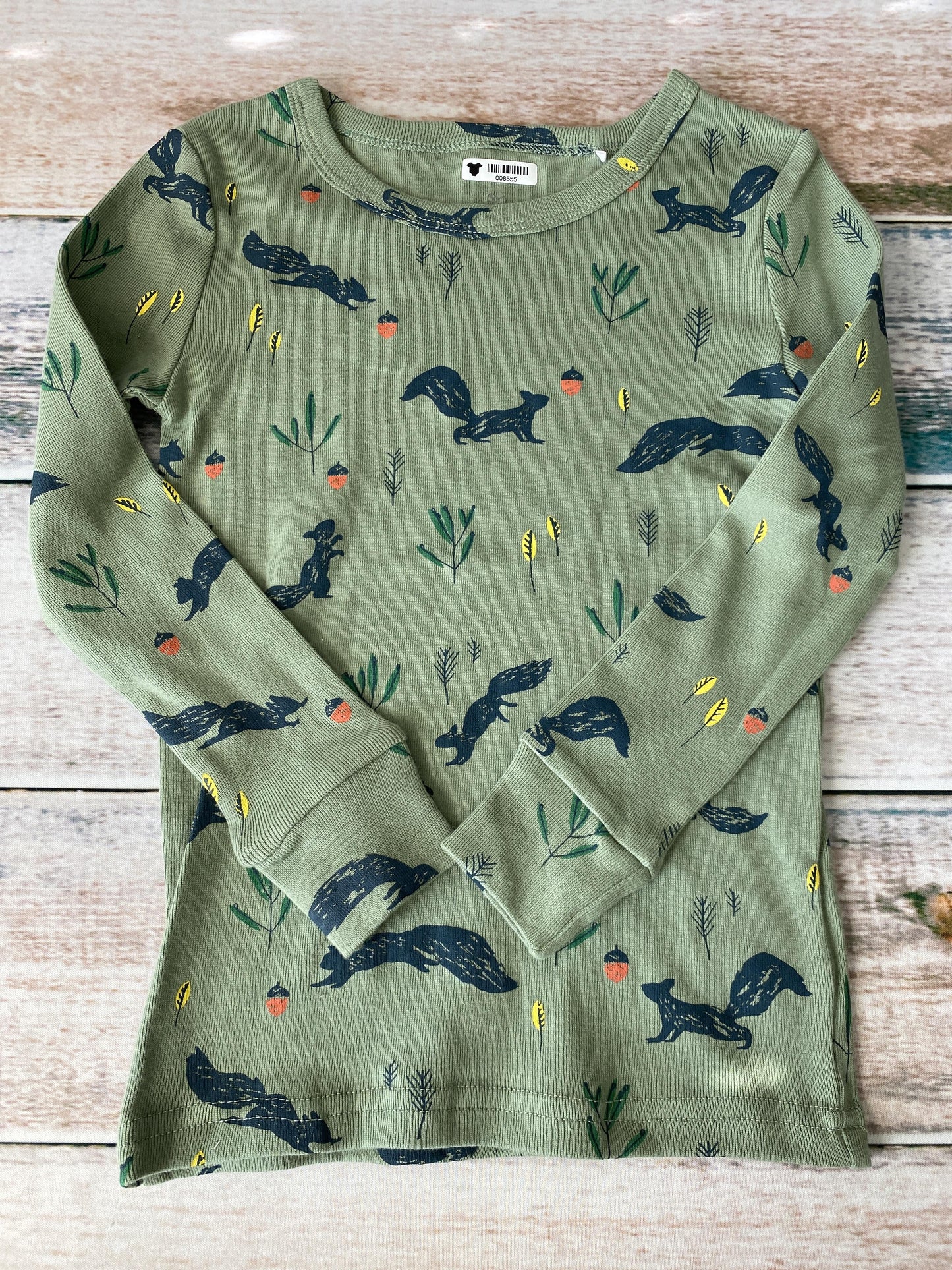 Oliver & Rain Unisex green | Squirrel Pajamas Size: 4T green | Squirrel