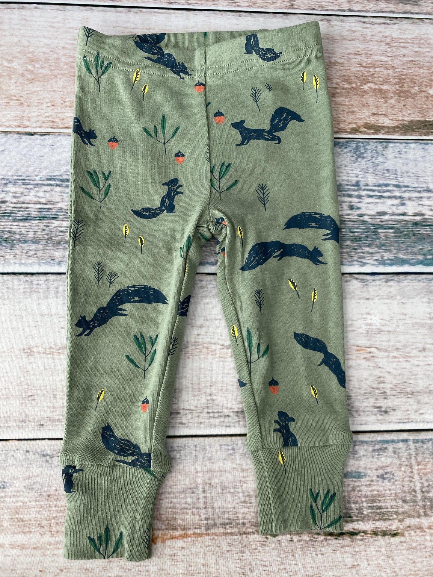 Oliver & Rain Unisex green | Squirrel Pajamas Size: 12M green | Squirrel
