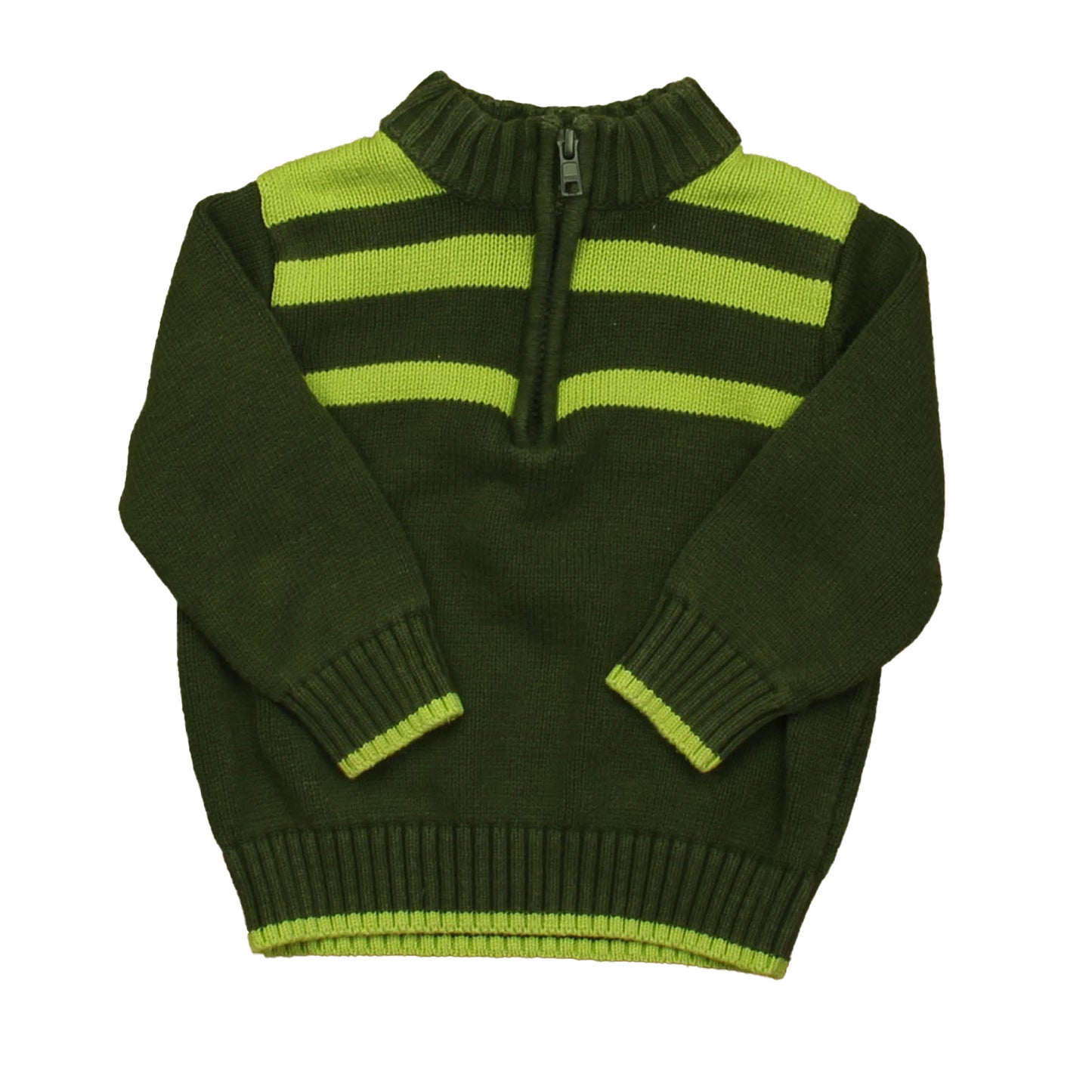 Gymboree Boys Green Stripe Sweater Size: 12-18 Months Green Stripe