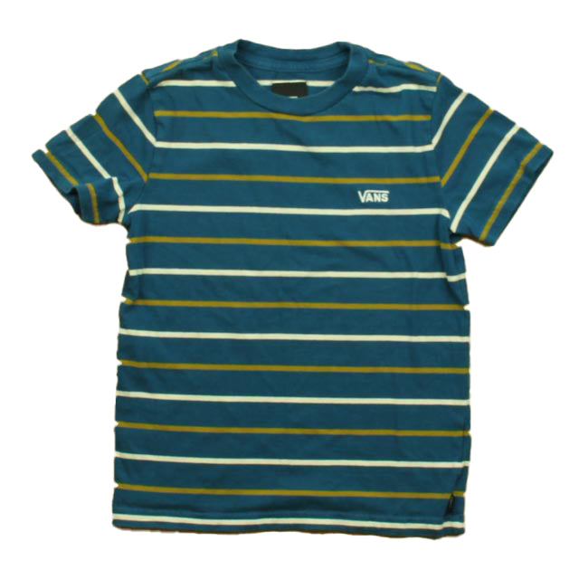 Vans Boys Green Stripe T-Shirt Size: 5T