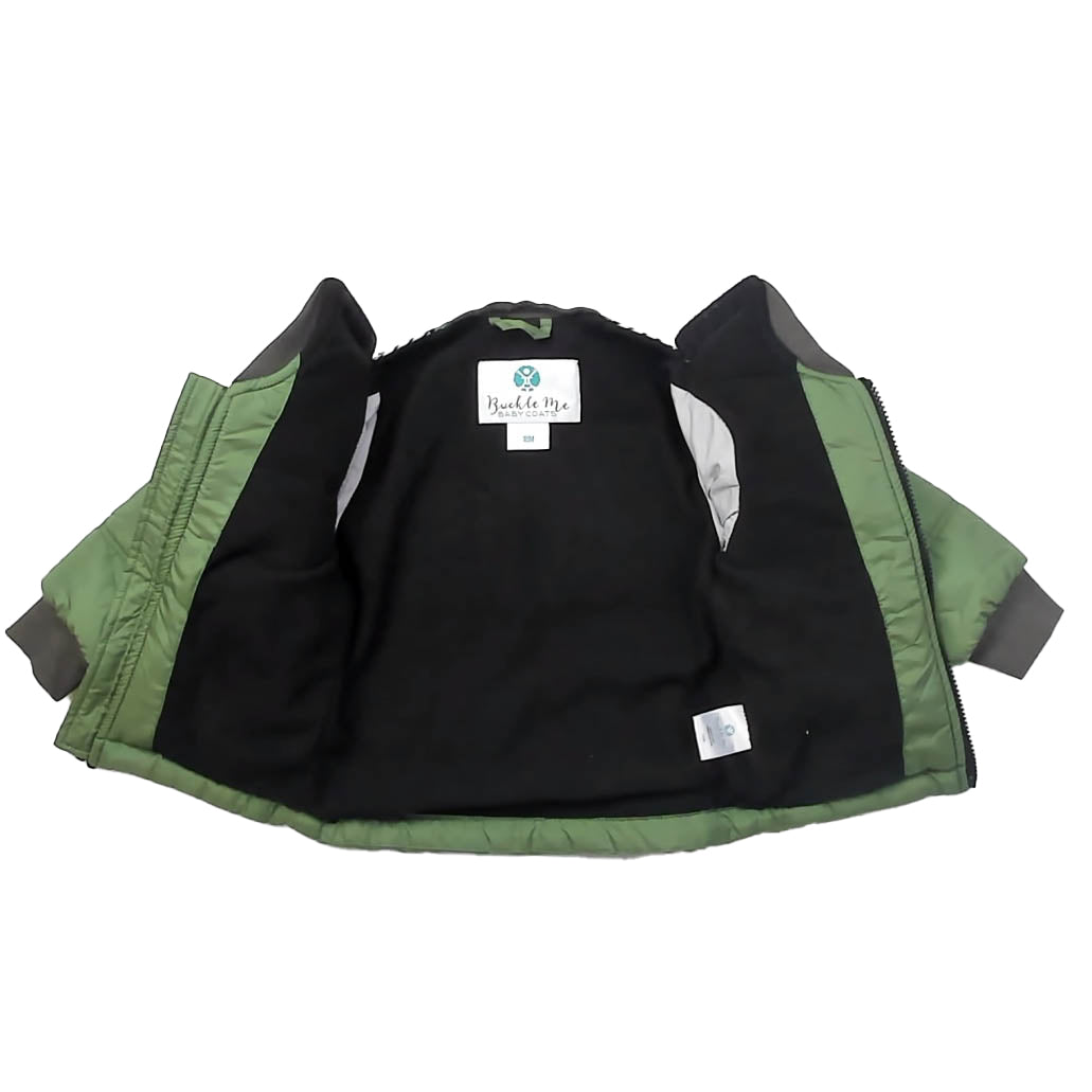 Buckle Me Boys Green Toast Winter Coat Size: 18 Months Green Toast